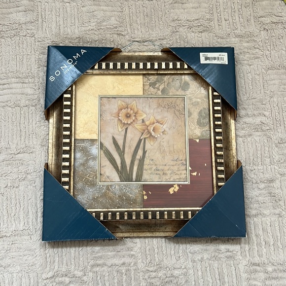 Daffodils wall art in glass frame, New in original packaging - Picture 2 of 16